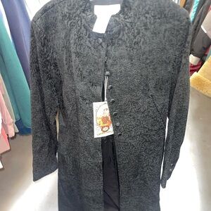 Chic Black Women's Trench Coat